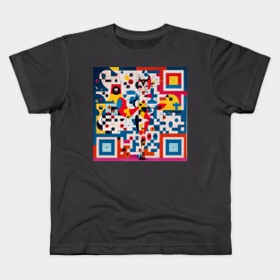 RickRoll QR Code Hidden Image Kids T-Shirt